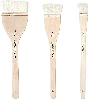 Artway Hake Chinese Brush Set - 3 Brushes,25mm/45mm/75mm