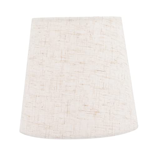 DECOMELODY Decorative Lamp Shades Black White Fabric Lampshade for Table Lamps Home