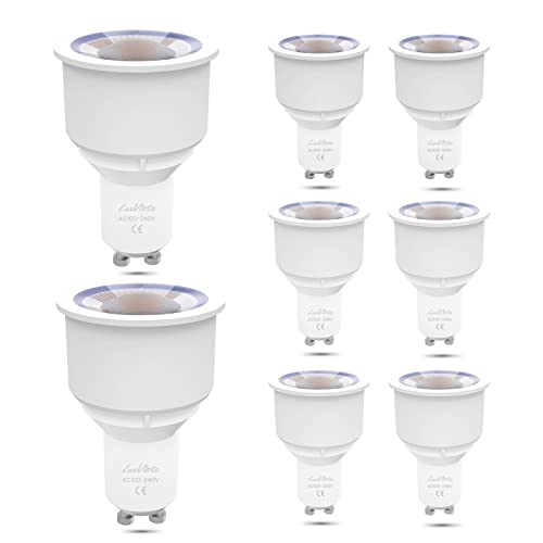 Luxvista GU10 Long Neck LED Bulbs, 9W Warm White 3000K Non-Dimmable, 8-Pack, Equivalent to 75W Halogen Reflector Bulbs