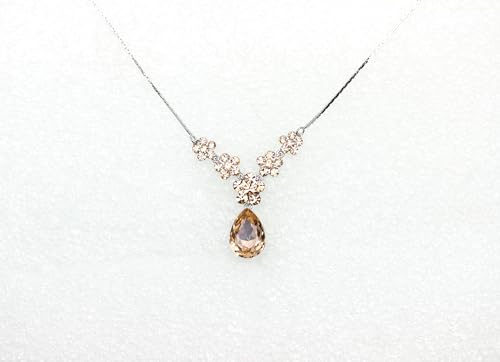 Image of Faship Gorgeous Rhinestone Crystal Floral Necklace Earrings Set
