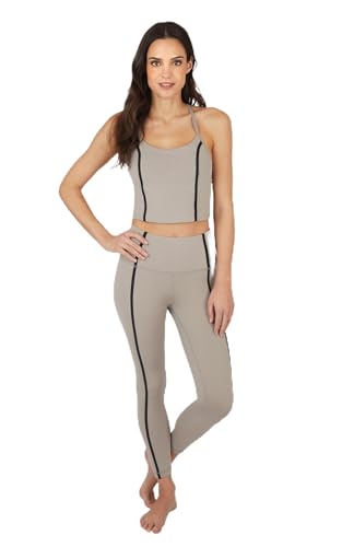 Yogalicious Womens 2 Piece Lux Xandra Cropped Bra Tank and Lux Danica Ankle Legging