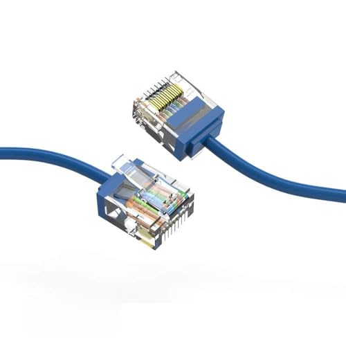 Cable de Red Cat6A UTP 0.91 m Azul, Pack 2 miniatura 1