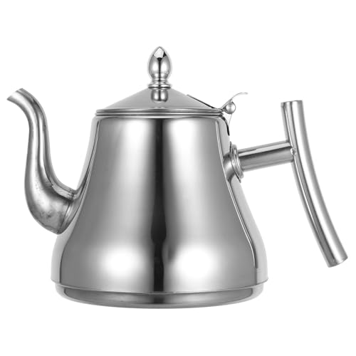 PAMINGONO Edelstahl Teekessel Für Herd Mit Griff Tee Teekanne Aus Edelstahl Moderne Teekanne Für Schreibtisch Tee Zubehör Herd Teekessel PAMINGONO Edelstahl Teekessel Für Herd Mit Griff Tee Teekanne Aus Edelstahl Moderne Teekanne Für Schreibtisch Tee Zubehör Herd Teekessel