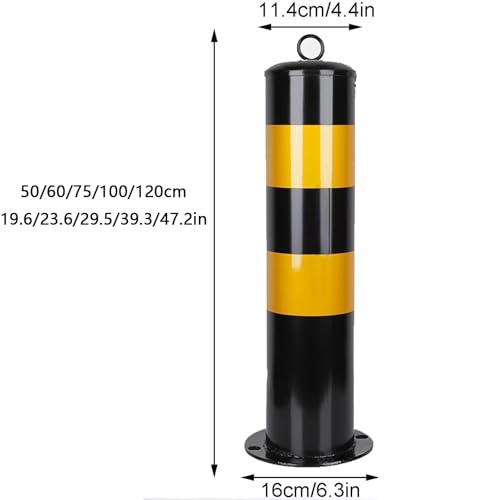 Barrière de parking métallique de 100cm pour allée