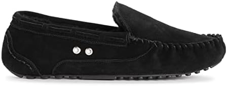MUK LUKS Men's Everett Moccasin Slippers, Ebony, 13 | Image 5