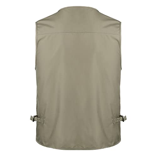 Men's Multi Pocket Vest, Leisure Outdoor Fishing Jacket Work Vest Thin For All Seasons, Fashion Zip Up Hiking-Vests, Jacket For Men, Zip Up Jacket, Full Zip Jacket, Jacket Zipper, Jacket #TOP4