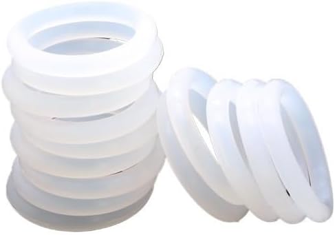 XLJP 10pcs/Set VMQ O-Ring Seal Gasket CS 5mm OD 15~150mm Silicone Rubber Insulated Waterproof Washer Round Shape White (Size : OD 100mm ID 90mm, Color : CS 5.0mm)