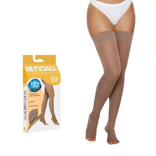 Meia Kendall 7/8 Alta Compressão sem ponteira 1713 Mel - M