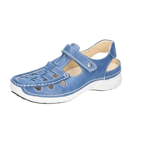 Chaussures de marche Wolky Rolling Sun Fantastic Bleu idéales pour le voyage et la ville