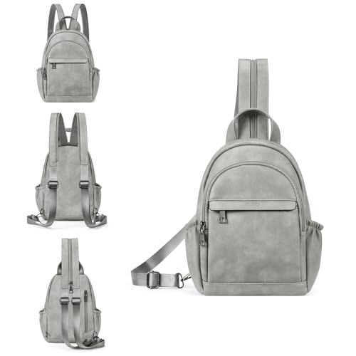 Image of CLUCI Sling Bag for Women Leather Women's Backpack Small Convertible Backpack Purse Crossbody Bag for Travel