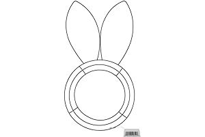 Enlivening Bunny Wreath Form for Easter Festivities