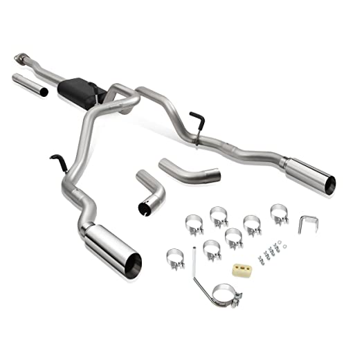 Rattle Noise From The Exhaust - 2021-2022 Ford F-150 Raptor 9 DNA Motoring CBE-UR-002 Dual Exhaust Side Exit/Rear Exit Cat-Back Compatible with 2009-2014 F-150 4.6L 5.0L 5.4L,3' OD Inlet / 2.5' OD Outlet