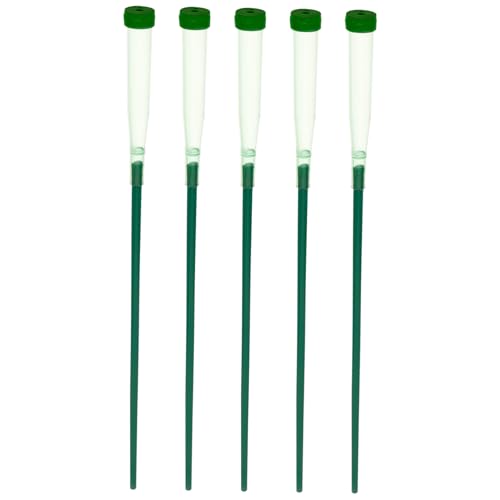 HAPINARY Floral Water Tubes Set 5 Pcs Extendable Plastic Vials for Flowers Orchid Tubes Caps for Home Use