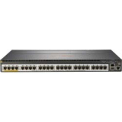 Image of HP JL324A Aruba 2930M 24 Smart Rate POE+ 1-Slot - Switch - L3 - managed - 24 x 1 /2.5 /5GBase-T POE+ - rack-mountable - PoE+ (860 W) (Renewed)
