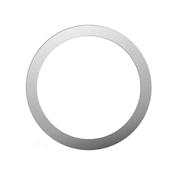 5 Anel Adesivo, Para celular Magsafe carregamento sem fio, capa de telefone, suporte de carro, kit adaptador MagSafe de conversão universal compatível (Aço escovado)