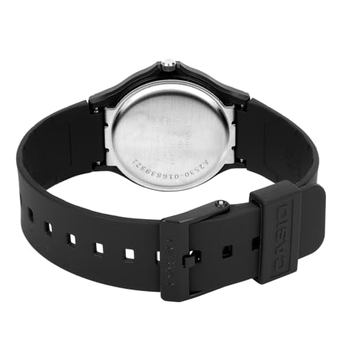 CASIO 2729 MQ-24-7B - Reloj Caballero Cuarzo Correa Caucho Negro dial Blanco