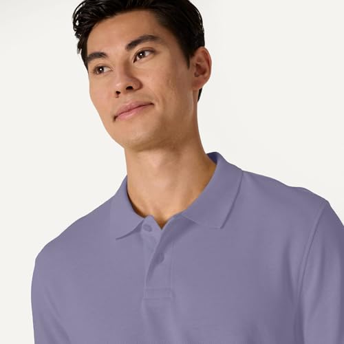 Image of Amazon Essentials Men's Regular-Fit Short Sleeve Cotton Pique Polo Shirt (Available in Big & Tall)