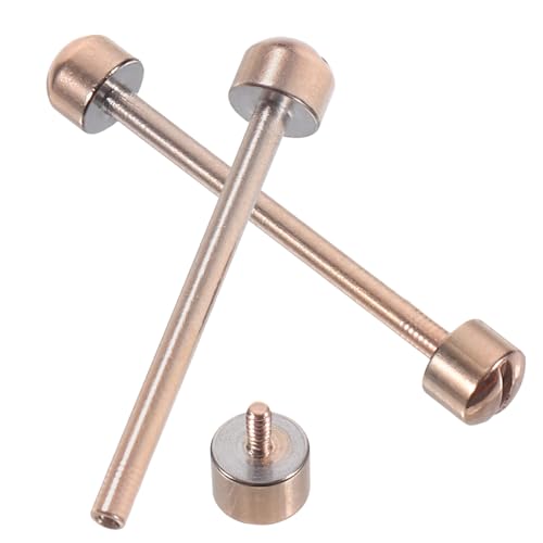 BESPORTBLE 2個時計ネジチューブ 時計ストラップリンク用接続ロッド 内径 ステンカラー ねじ込み式 立修理工具 腕時計バンド修理用