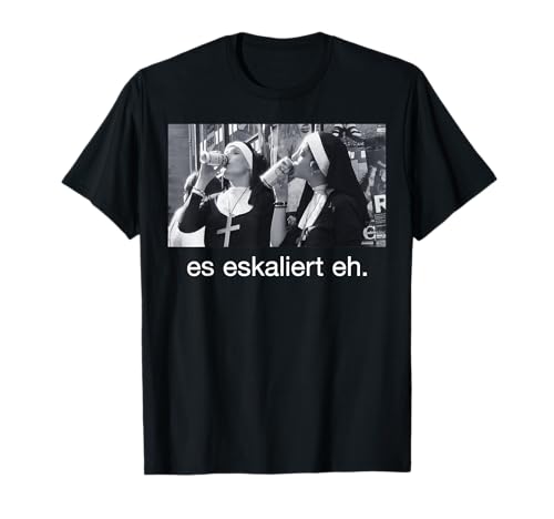 ESCALA EH. X MONJAS bebiendo cerveza diversión NUEVO BIGGER STYLE Camiseta