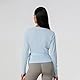 Frauen Y2k Ballett Wrap Top Langarm Tiefer V-Ausschnitt Slim Fit Yoga Pilates Ballet Workout Tops Frühling Kleidung (A-Lake Blue, S)