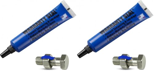 Image of Blue Torque Seal - Tamper Proof Cross Check Repair & Maintenance Warranty Torque Marker - 1.8 Oz Squeeze Tube Indicator for Bolts & Fasteners - Made in USA (Pack of 2)