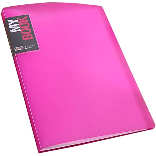 Classeurs A4 rose rouge porte-vues de 60 pages pour dossier de présentation