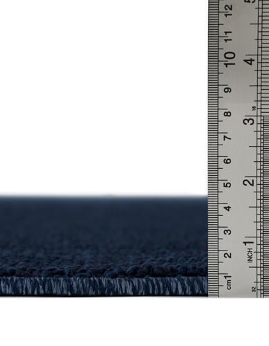 Tapete Rugs.com Outdoor Solid 5x8 Azul Marino miniatura 5