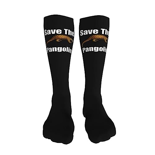 Pangolin Protection Knee High Socks For Women Long Tube Socks Athletic Compression Socks Unisex High Socks Girls3
