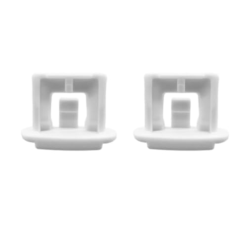Juego de 2 tapones para cesta superior de lavavajillas, kit de reparación de clip de riel antideslizante resistente compatible con GE WD12X10304