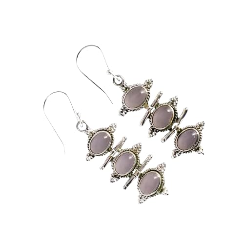 Boucles d'oreilles quartz rose au quotidien pour illuminer vos tenues