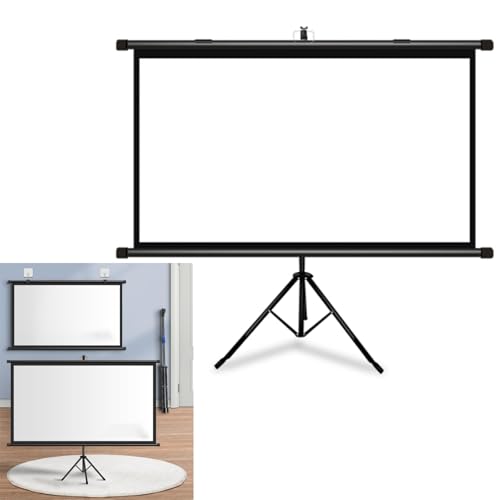 Pantalla de proyector con trípode 16:9 60 pulgadas negra