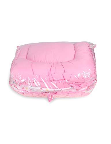 Image of VParents Joy Jumbo XL Pink Cotton Bedding Set & Mosquito Net