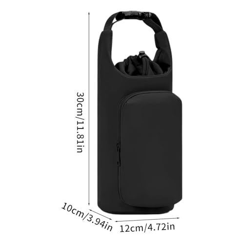 Correa para botella de agua con funda aislante y bolsillo para senderismo 5