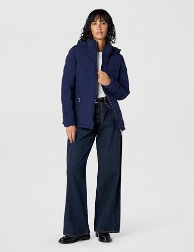 Calvin Klein Women's Lightweight Quilted Hooded Puffer Coat – Stretch Winter Jacket with Pockets, Navy, XS - image 6