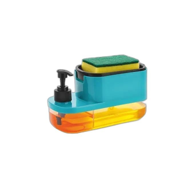 Soap Dispenser/Soap Pump Dispenser and Sponge Holder 2 in 1 Shop Dispencer,Womens First Choice Shop DISPENCER(Pack of 1)|Type -775 for Home and Kitchen