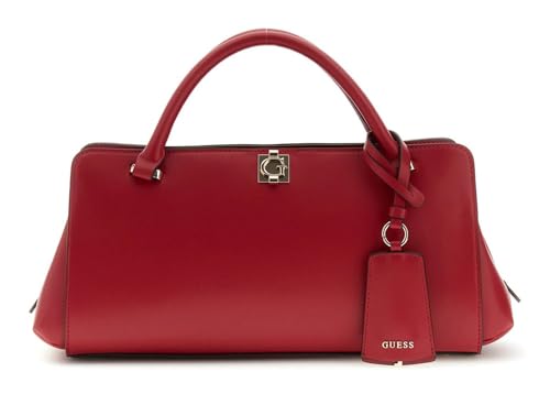 Sac à main GUESS Audrey fini haut de gamme Satchel rouge bordeaux