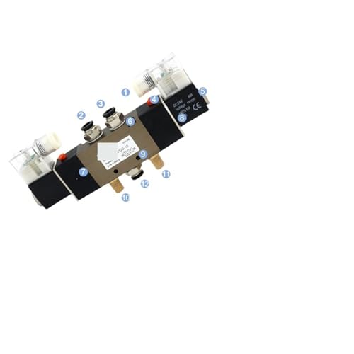 Electroválvula neumática 4V320-10 multitensión con rosca de 3/8 BSPT hermética 4