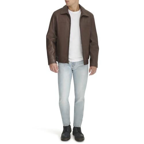 Image of DOCKERS Men's James Faux Leather Jacket (Regular, Big & Tall Sizes)