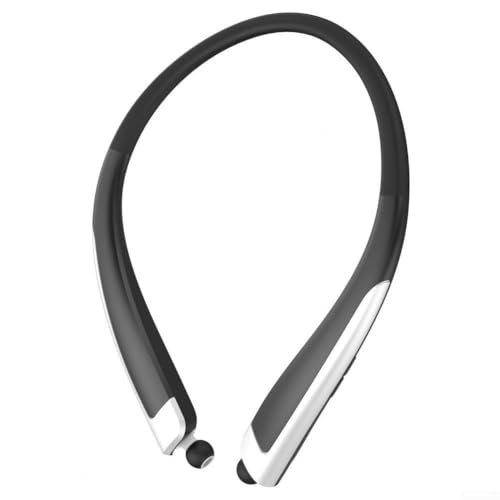 HBS-1100 Auriculares deportivos con banda para el cuello impermeable con tecnología CSR 4.1 HD estéreo Sonido Cancelación de ruido Auriculares para entrenamiento Clasificación IPX4 (negro)