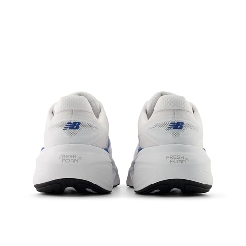New Balance New Balance Men's Fresh Foam X More V6 Running Shoe, Nb 103 White/Blue Agate/Reflection, 8.5 M