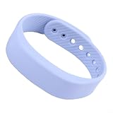 Reloj despertador de vibración silenciosa Smart Fitness con monitor de sueño, pulsera resistente al agua IP65 para hombres, mujeres y niños, carga USB (azul)