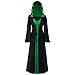 Produktbild Elsta Halloween Karneval Kleider Damen Langarm Mit Kapuze Mittelalterliches Kleid Bodenlangen Cosplay Kleid Mittelalter Party Viktorianischen Königin Kleider Gothic Retro Fasching Fasnacht Kleid