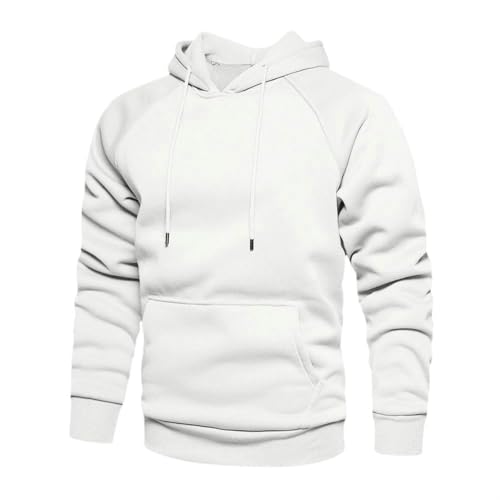 Sweat à capuche homme finitions haut de gamme polaire lourde couleur unie