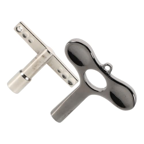 Toyvian 2Pcs Metal Drum Tuning Keys for Acoustic Electronic Drums Durable Drummer Accessories Portable Convenient Essential Drum Tuning Parts for Musicians