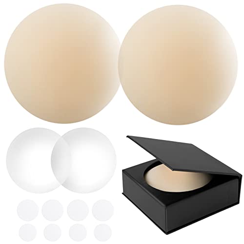 Tripetals Nipple Cover Nipple Pasties Silicone Nipple Covers For Women Reusable Breast Petals Creme - 1 Pairs #TOP1