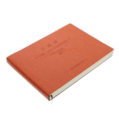 Carnet de compte Homoyoyo en simili cuir marron au design raffiné