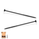 FMhotu 6 Inch Heavy-Duty Outdoor Deck Screws, 50Pcs Star Drive Decking Wood Screws, Rust Resistant T