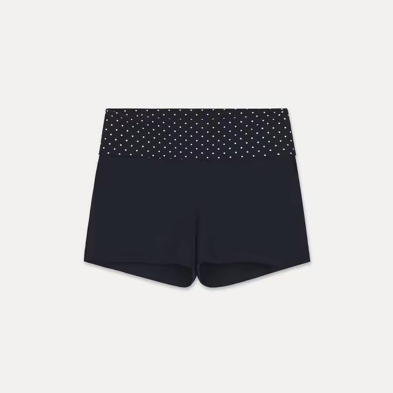 Image of Women Fold Over Lounge Shorts Low Waist Fitted Pajama Shorts Cute Sleep Pj Short Bottoms Roll Over Yoga Shorts