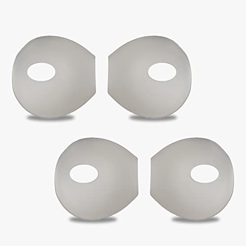 EKIND 4 Pcs Ear Cover Tips Anti-Slip Silicone Soft Replacement Sport Earbud Tips Compatible for iPhone 7 / 6S / 6 Plus / 5S / 5C / 5 Headphones Earphones Protective Accessories (Gray)