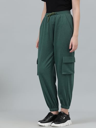 Image of KOTTY Workout Track Pants for Women|Regular Fit Joggers with Pockets and Drawstring Waist|Comfortable Active wear